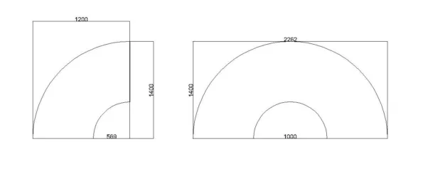 Powered Roller Conveyor - O-shaped Belt Driven - 1500 mm-Section - Dimension Drawing