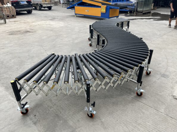 Powered Rubber Roller Conveyor - Multi-wedge Belt Driven