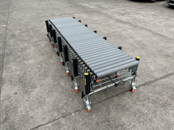 Powered Rubber Roller Conveyor - Multi-wedge Belt Driven
